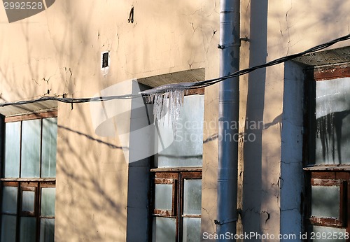 Image of Icicles on the roof