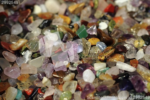 Image of color gemstone minerals  background