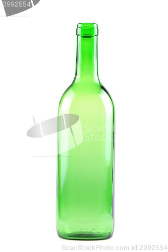 Image of empty glass bottle isolated 