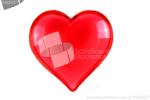 Image of red heart isolated 