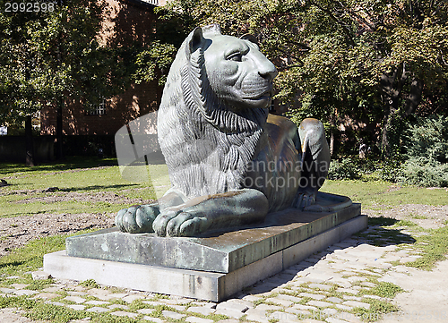 Image of Lion sculpture in Sofia, Bulgaria