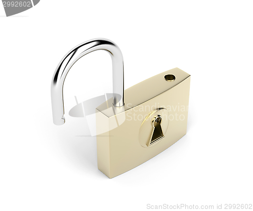 Image of Opened padlock