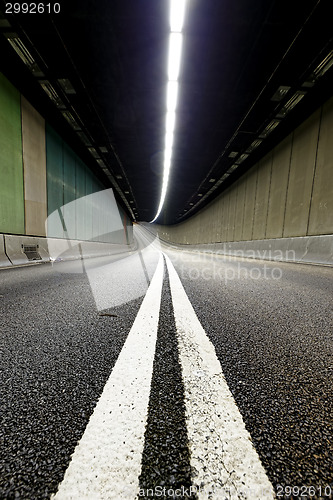 Image of Interior of an urban tunnel without traffic 