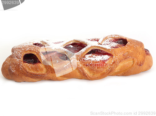 Image of cake with cherries