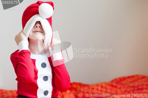 Image of kid at christmas