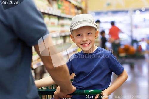 Image of family shopping