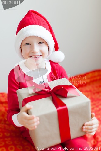 Image of kid at christmas