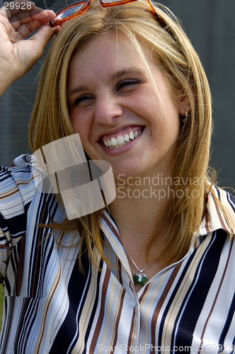 Image of Smiling Blond Executive