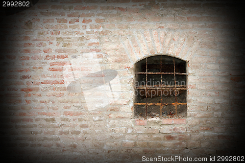 Image of window on fortress exterior wall