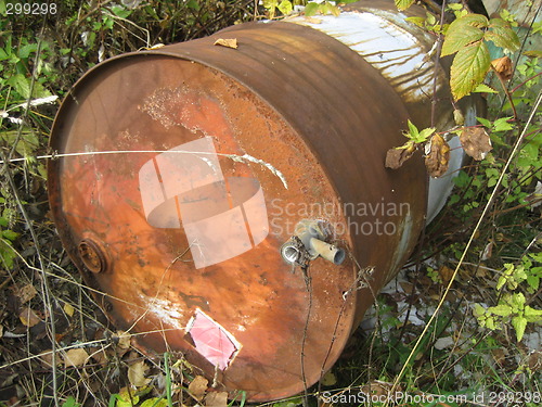 Image of Rusty barrel