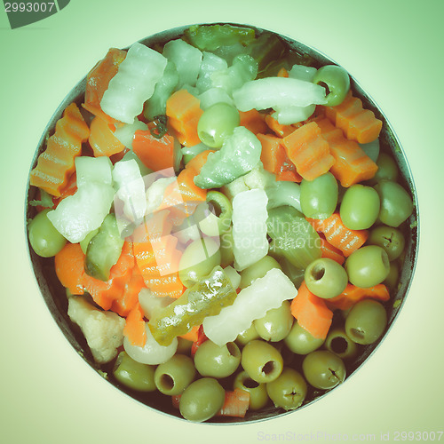 Image of Retro look Mixed vegetables