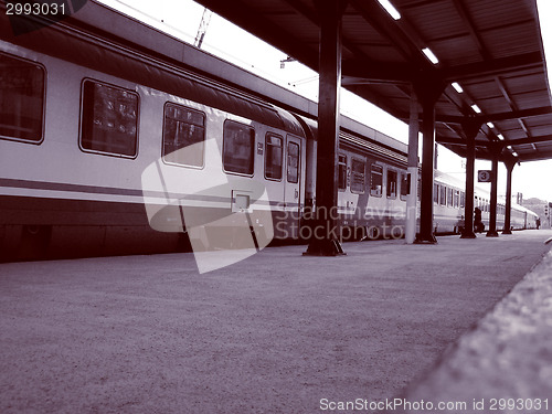 Image of Retro look Train at station