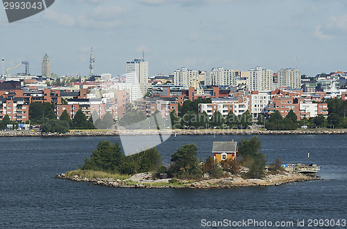 Image of views of Helsinki from the Baltic Sea