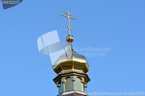 Image of Rural wood church cross