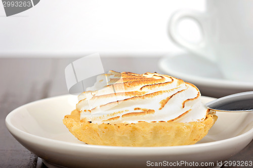 Image of Breakfast with cake and coffee