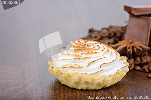 Image of Tartlet with cream and chocolate