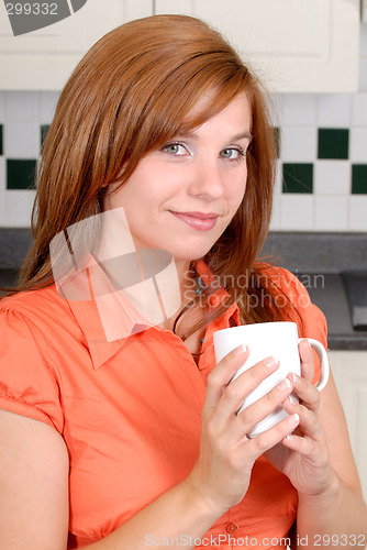 Image of Pretty Redhead Woman