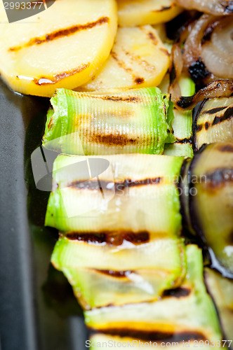 Image of grilled assorted vegetables 