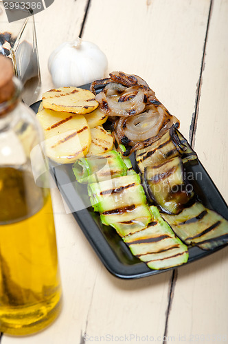 Image of grilled assorted vegetables 