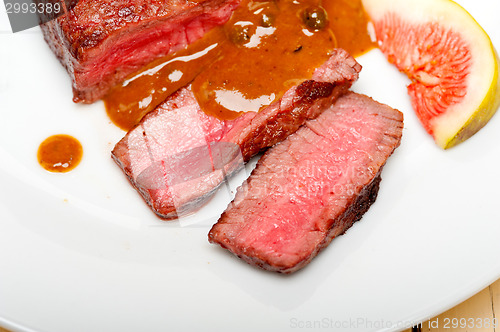 Image of green peppercorn beef filet mignon