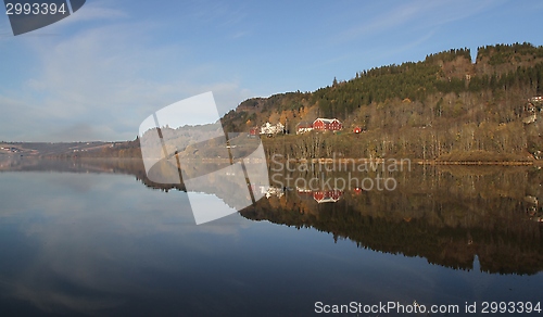 Image of Reflections in Trondheimsfjorden