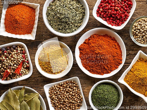 Image of various kinds of spices