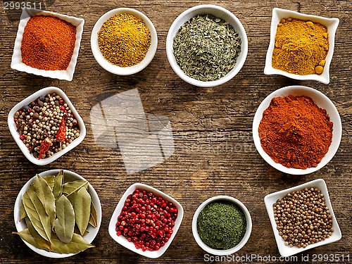 Image of various kinds of spices