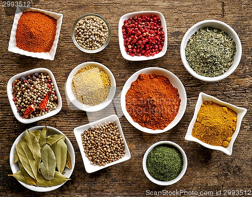 Image of various kinds of spices