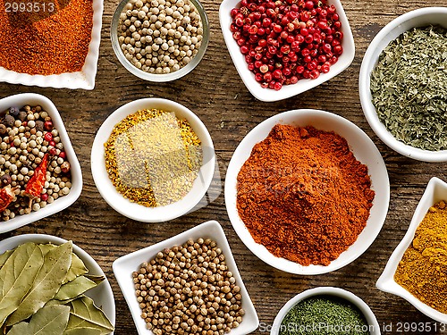 Image of various kinds of spices