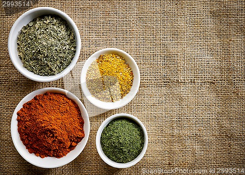 Image of various kinds of spices