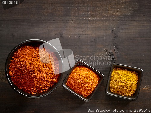Image of various kinds of spices
