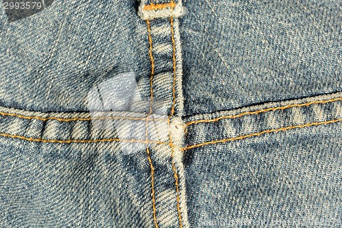 Image of Blue jeans texture