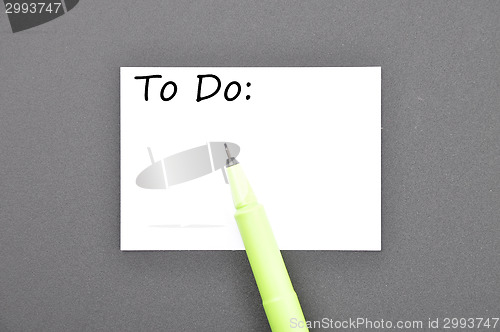 Image of To do list