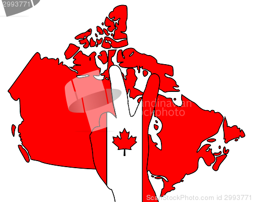 Image of Canadian hand signal