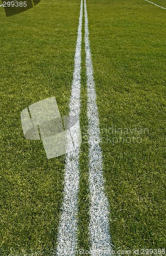 Image of Boundary lines of a playing field
