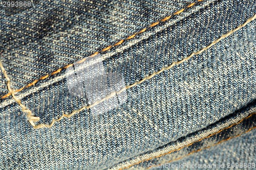 Image of Blue jeans texture