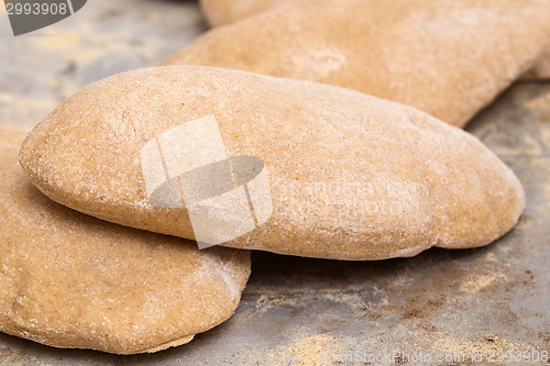 Image of Homemade  Egyptian pita bread