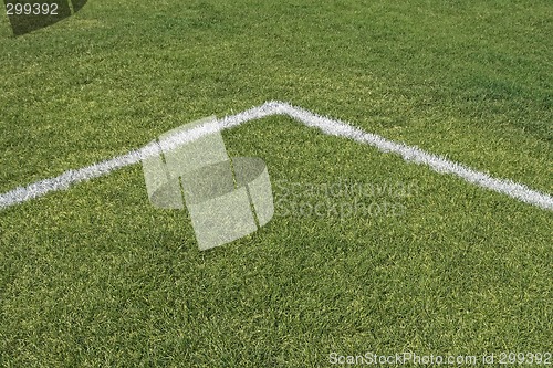 Image of Corner lines of a playing field