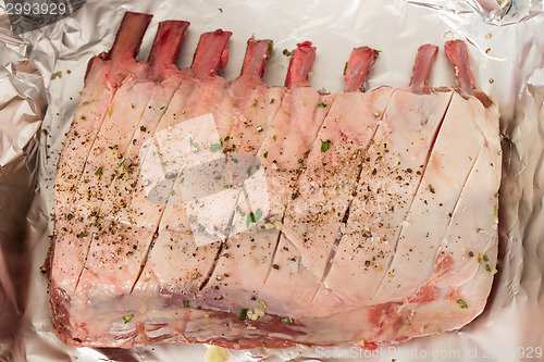 Image of Raw rack of lamb