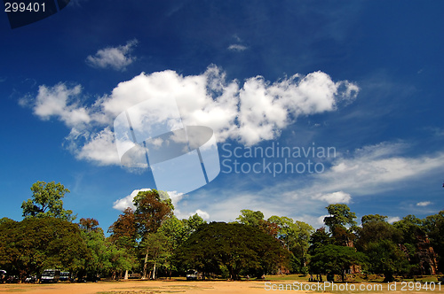 Image of Skyscape of Prasat Suor Prats, Combodia