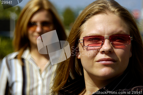 Image of Two Blond Models