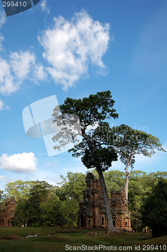 Image of Skyscape of Prasat Suor Prats, Combodia