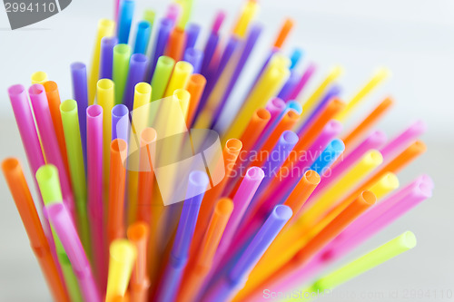 Image of colorful straws
