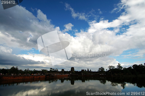 Image of Landscape of moat, Angkor Wat