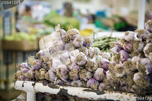 Image of garlic on Nizwa market