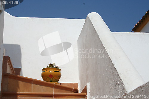 Image of Stairs with potted-plant