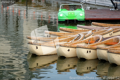 Image of Wooden canoes 