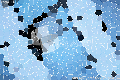 Image of Blue honeycomb with dark parts