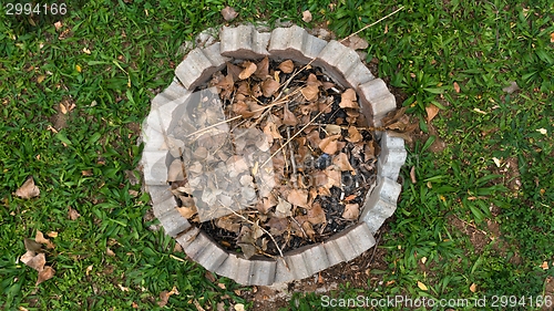 Image of Wooden camp fire ready to be burned