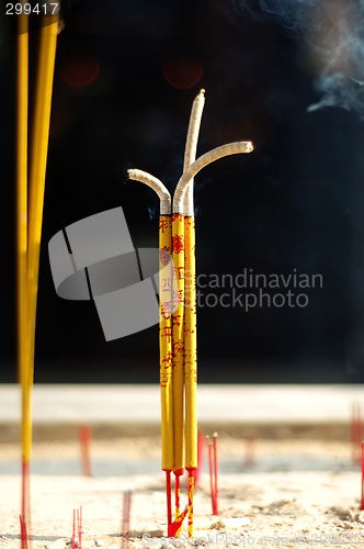 Image of Buring incense sticks